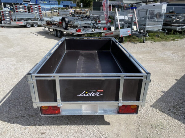 Reboque de madeira Lider 45450, 251 x 133 cm, 500/750 kg, PTAC