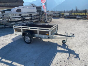 Reboque Martz Holz 230 x 126 cm 500/750 KG PTAC + suporte para escada e feixes de molas