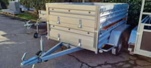 Reboque de bagagem Jalon de dois eixos, PTAC 750 kg