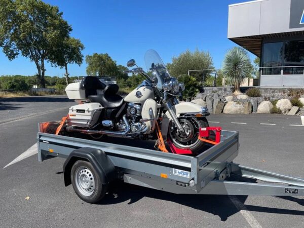 Plataforma basculante de 2,60 m, com travão, 1000 kg BRENDERUP