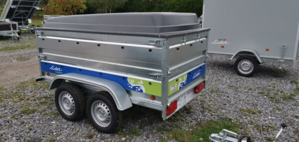 Reboque Florença 233x132x39 + cobertura em ABS + painéis laterais duplos