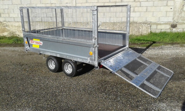 Reboque Bateson de 2 eixos Ptac 750 kg