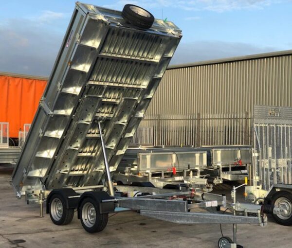 Reboque basculante Indespension de 2 eixos – 2700 kg GVWR